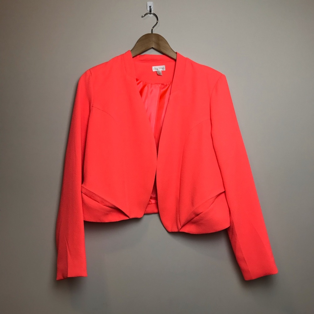 Neon Coral Blazer Size Large